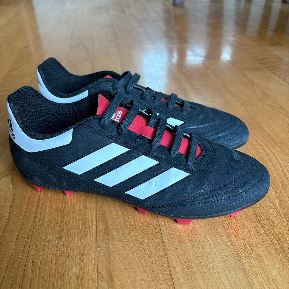 Adidas Goletto VI Soccer Cleats Shoes FG G26367 Black White Red Mens Size 5.5 US